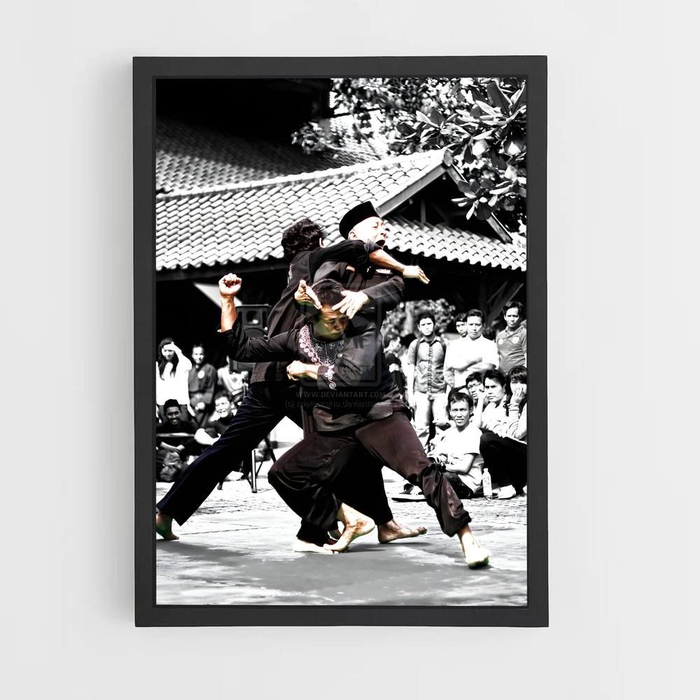 Poster Asian games – affiche Pencak Silat (vue 2)